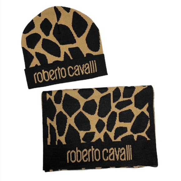 Roberto Cavalli Accessories - Roberto Cavalli Hat, Scarf Set